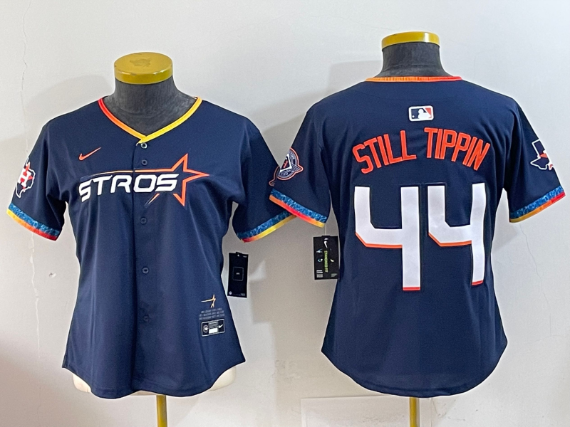 Youth 2025 MLB Houston Astros #44 Alvarez black jersey style 4